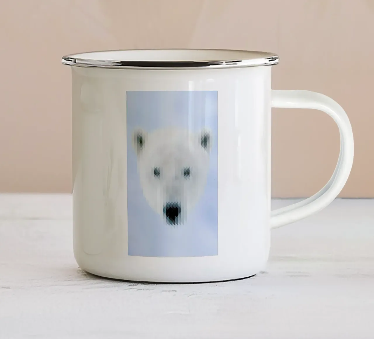 Polarbear tazza in smalto da Nur Mut