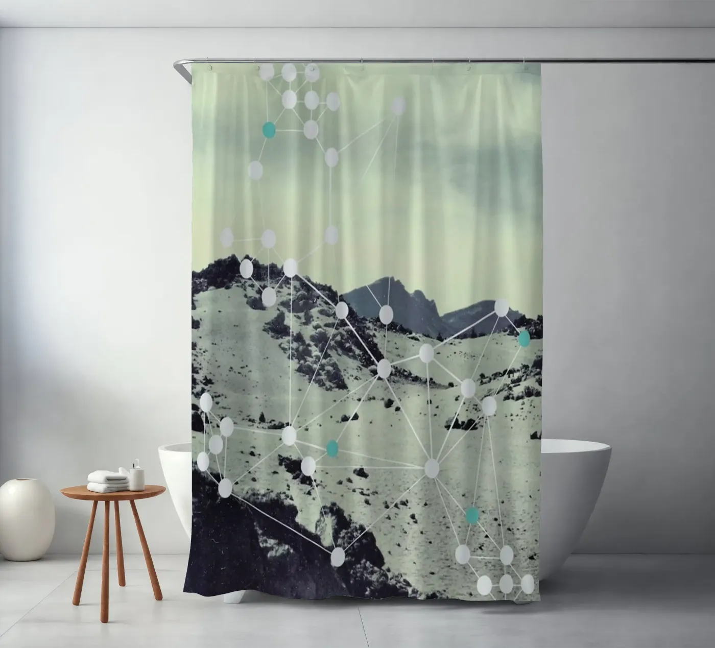 Netvaerk Duschvorhang von Swen Swensøn