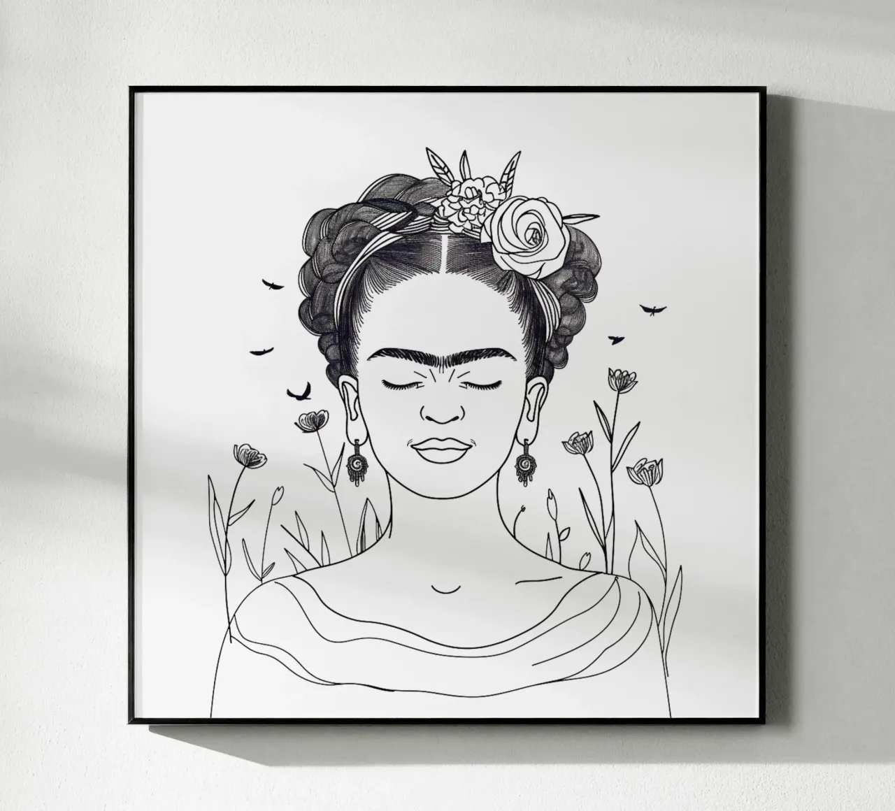 Frida Kahlo "Endless Strength" plexiglass da Fantasias Florales