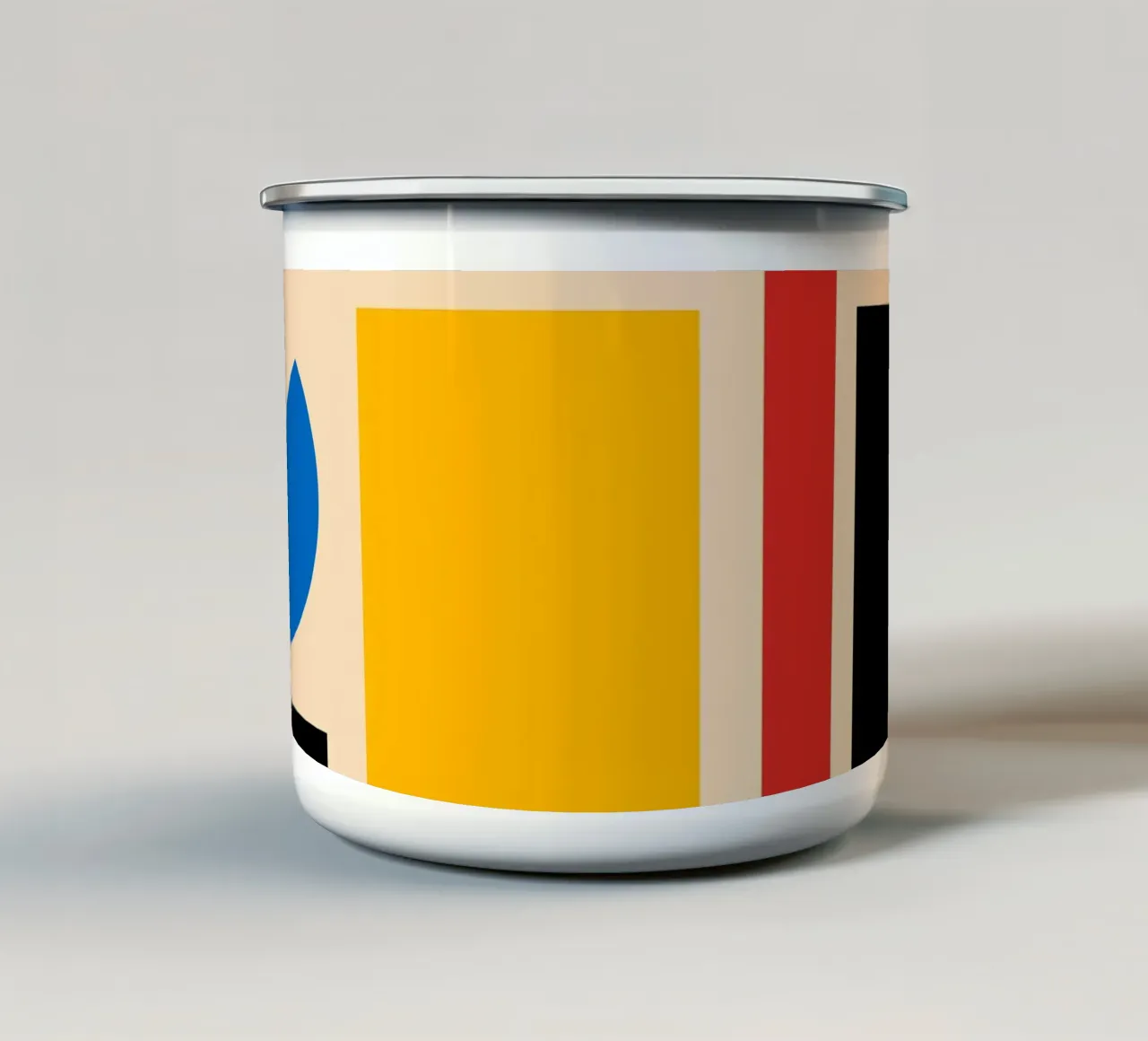 Classico Bauhaus moderno tazza in smalto da AbstraHaus by EZbie