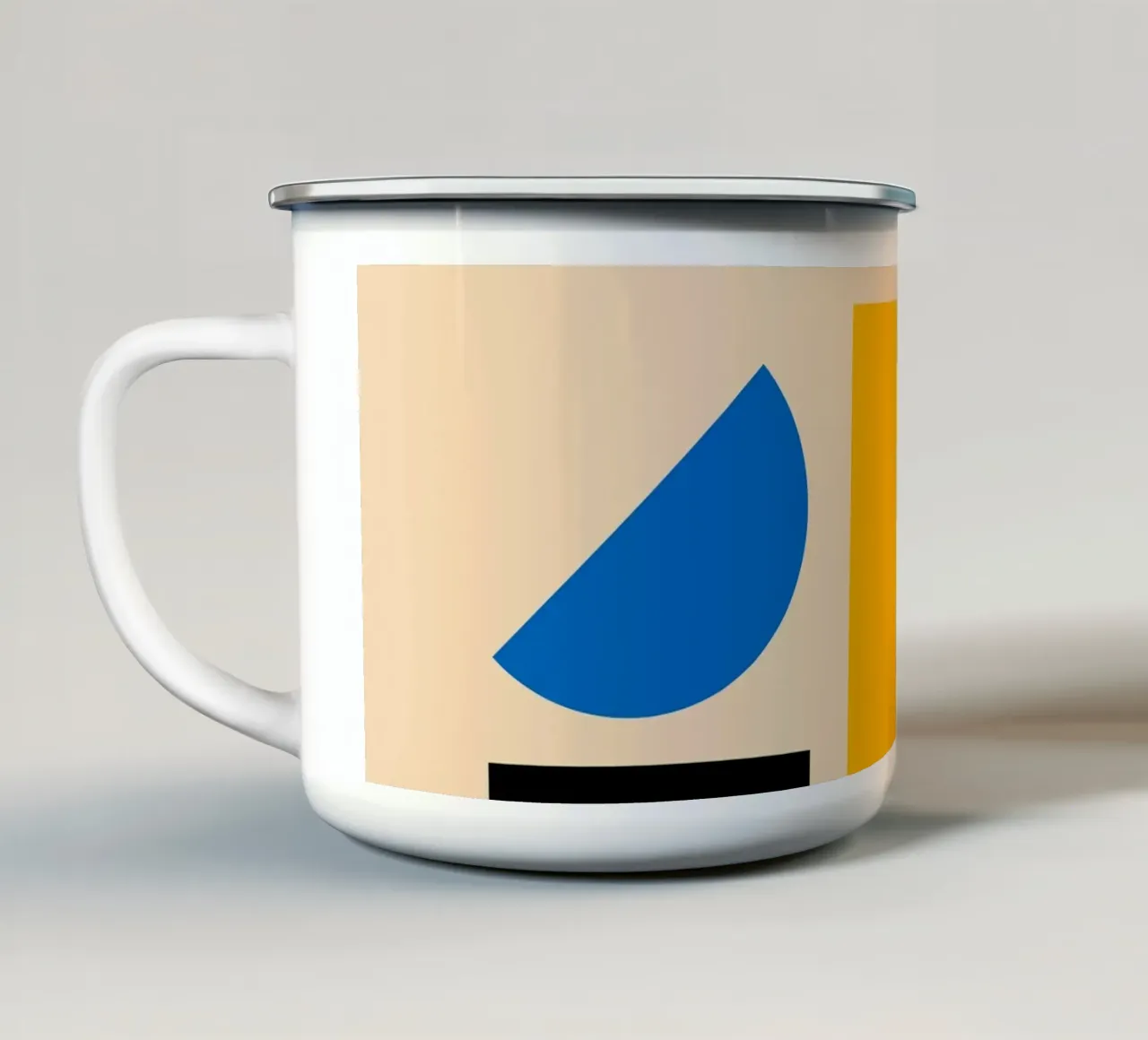 Classico Bauhaus moderno tazza in smalto da AbstraHaus by EZbie