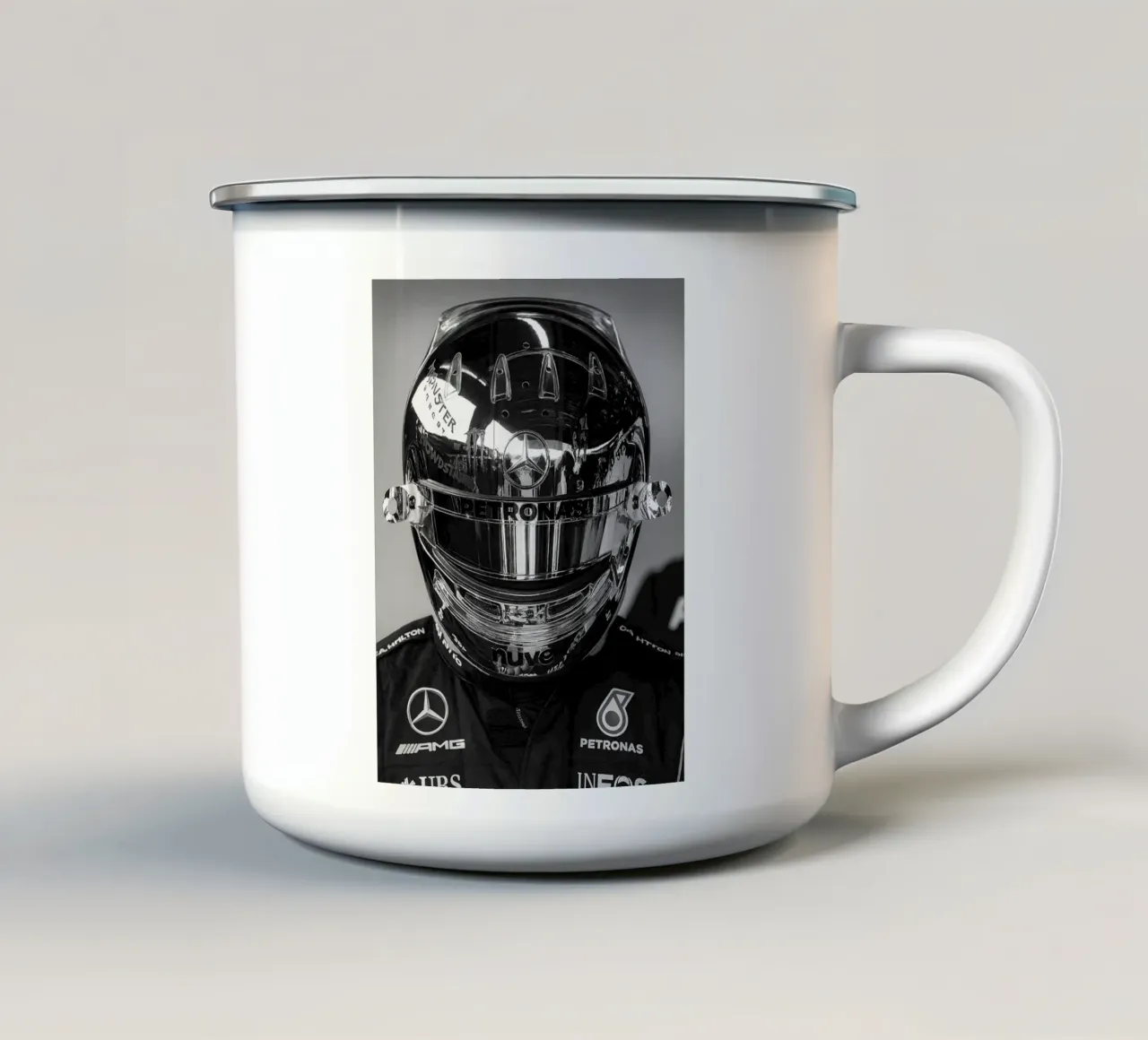 casco per auto da corsa tazza in smalto da BlogSawoo