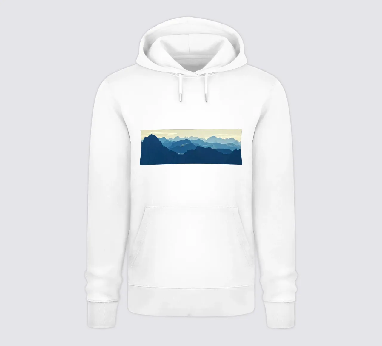 Mountain ranges in Norway felpa con cappuccio da Fjöllart