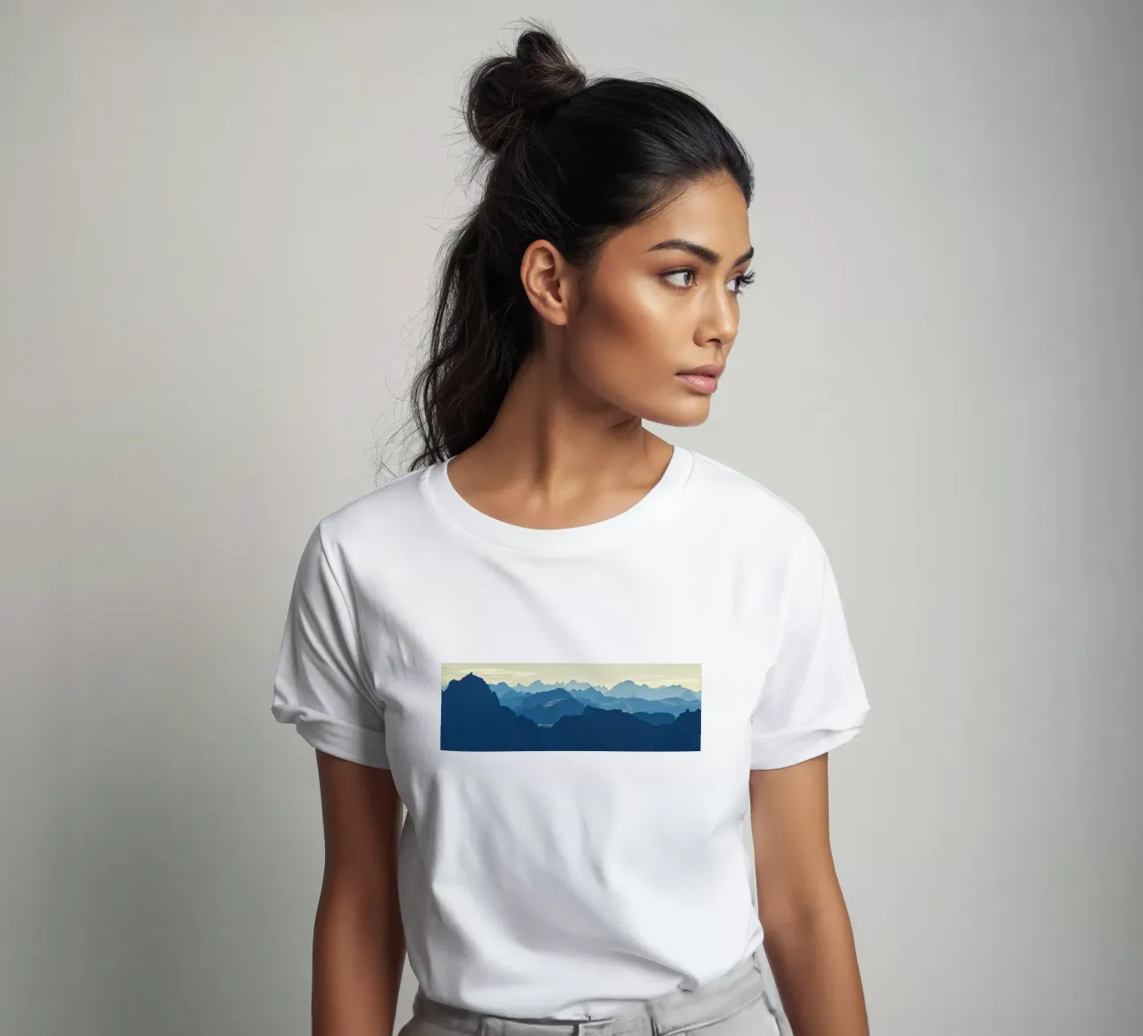 Mountain ranges in Norway t-shirt da Fjöllart