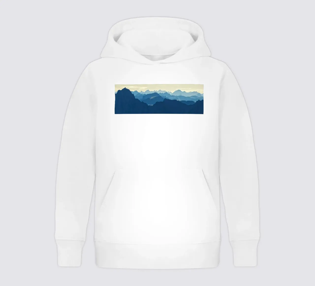 Mountain ranges in Norway felpa bambino con cappuccio da Fjöllart