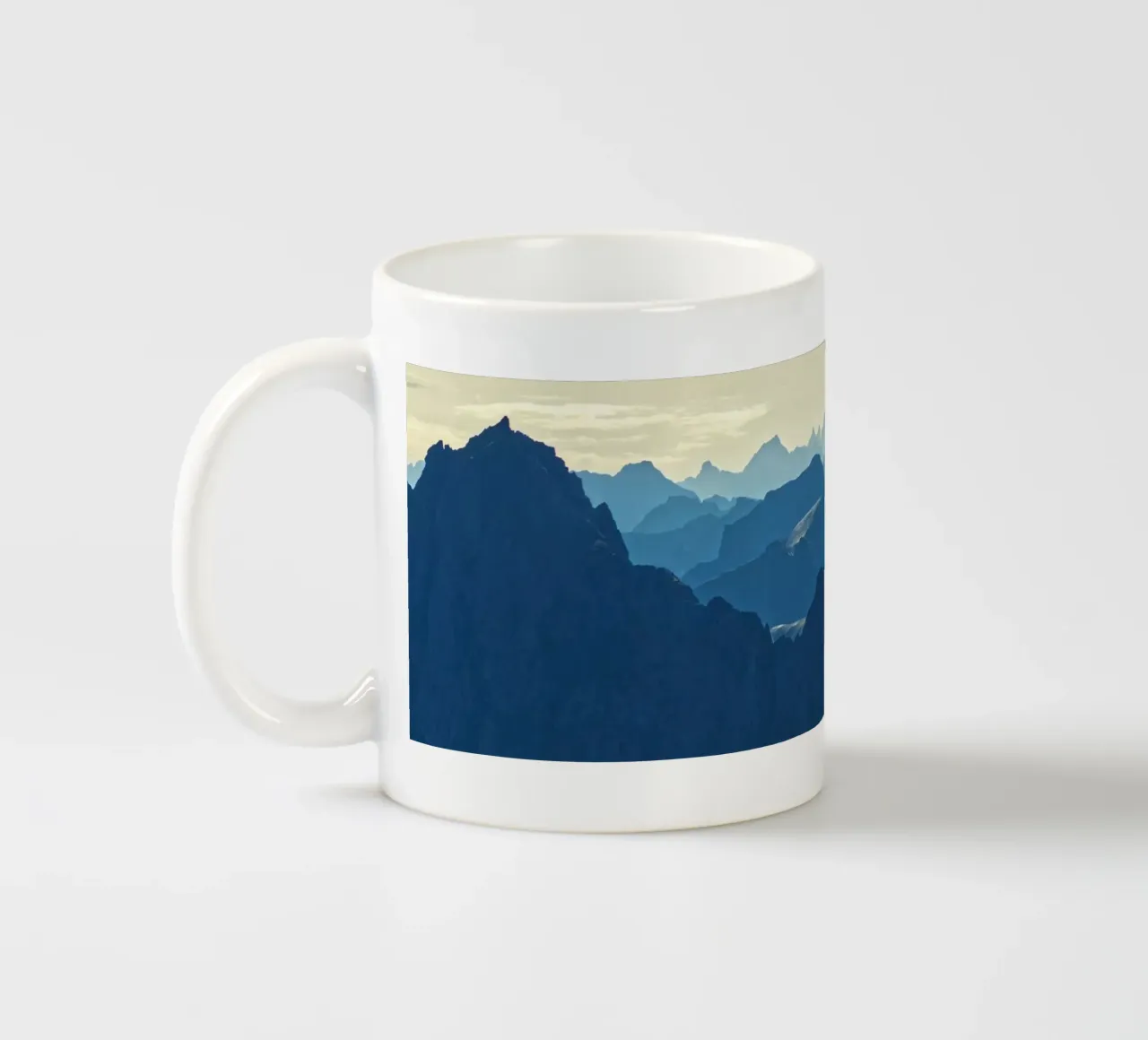 Mountain ranges in Norway tazza in ceramica da Fjöllart