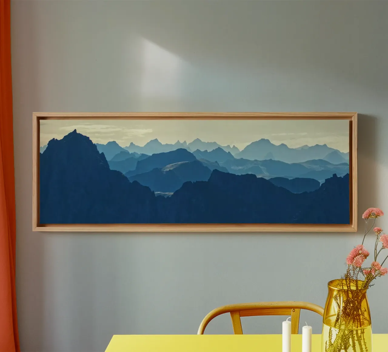 Mountain ranges in Norway canvas by Fjöllart