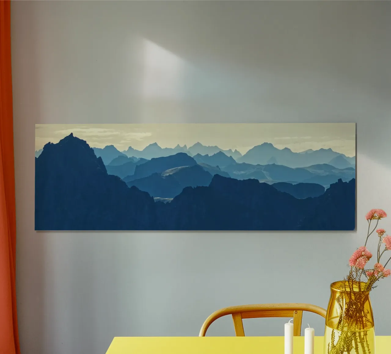 Mountain ranges in Norway carta hahnemühle da Fjöllart