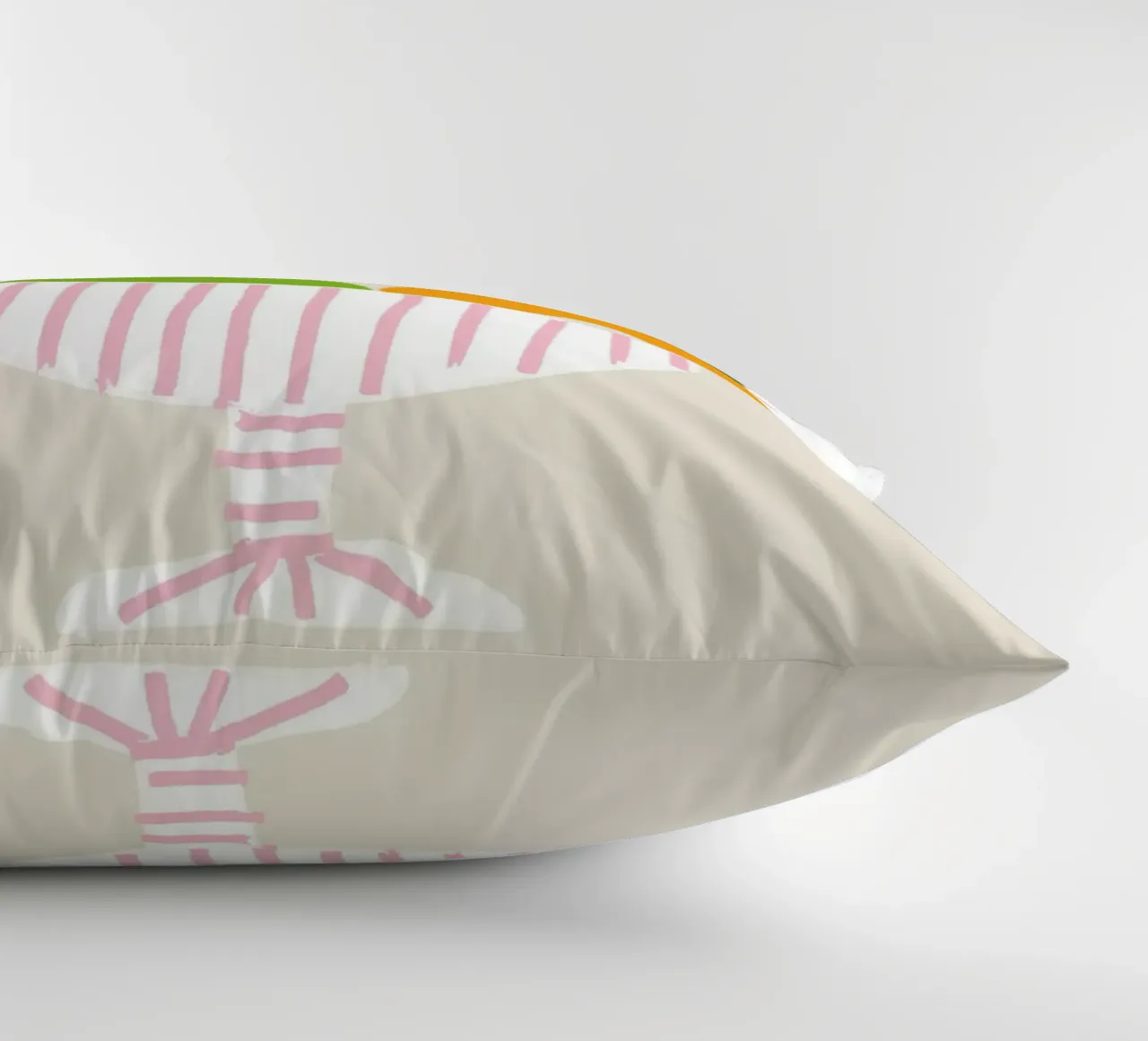 Bunter Obstkorb – Moderner Küchen-Print als farbenfrohe Illu cuscino da designlenamarie