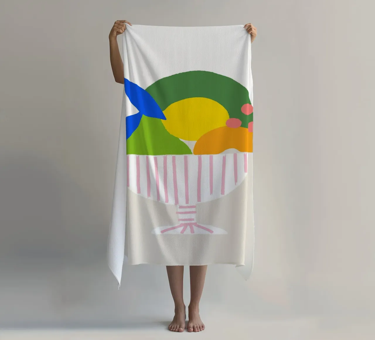 Bunter Obstkorb – Moderner Küchen-Print als farbenfrohe Illu telo mare da designlenamarie