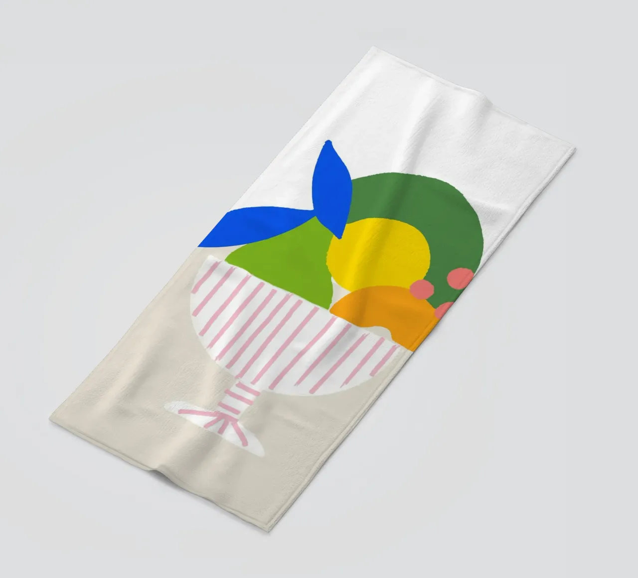 Bunter Obstkorb – Moderner Küchen-Print als farbenfrohe Illu telo mare da designlenamarie