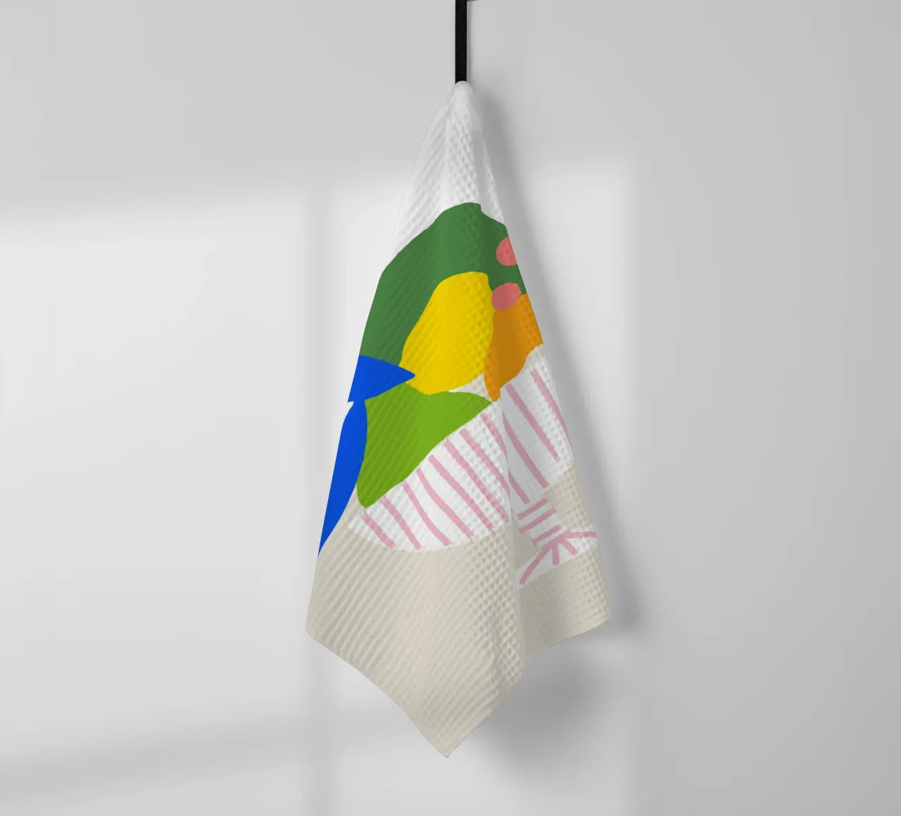 Bunter Obstkorb – Moderner Küchen-Print als farbenfrohe Illu canovaccio da cucina da designlenamarie