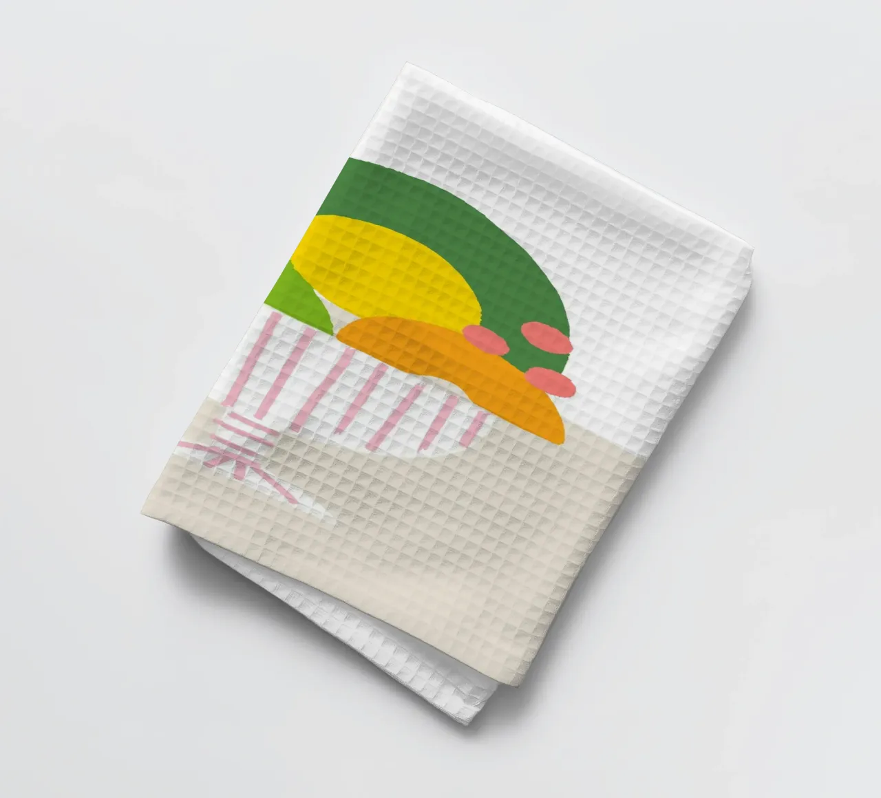 Bunter Obstkorb – Moderner Küchen-Print als farbenfrohe Illu canovaccio da cucina da designlenamarie