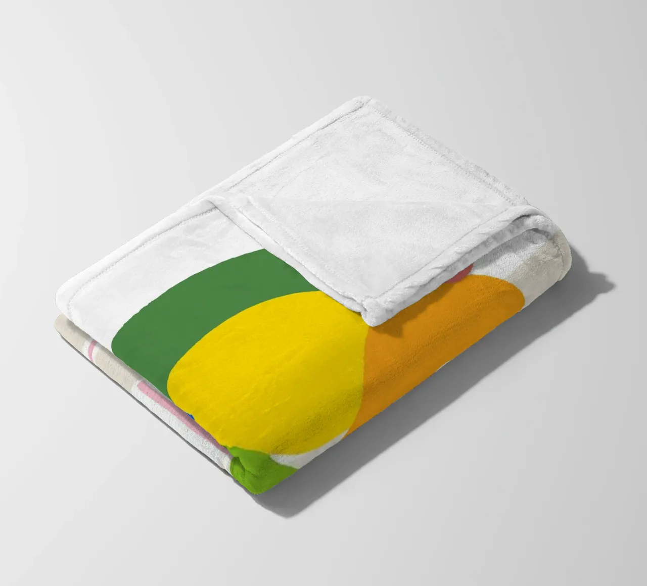 Bunter Obstkorb – Moderner Küchen-Print als farbenfrohe Illu coperta in pile da designlenamarie