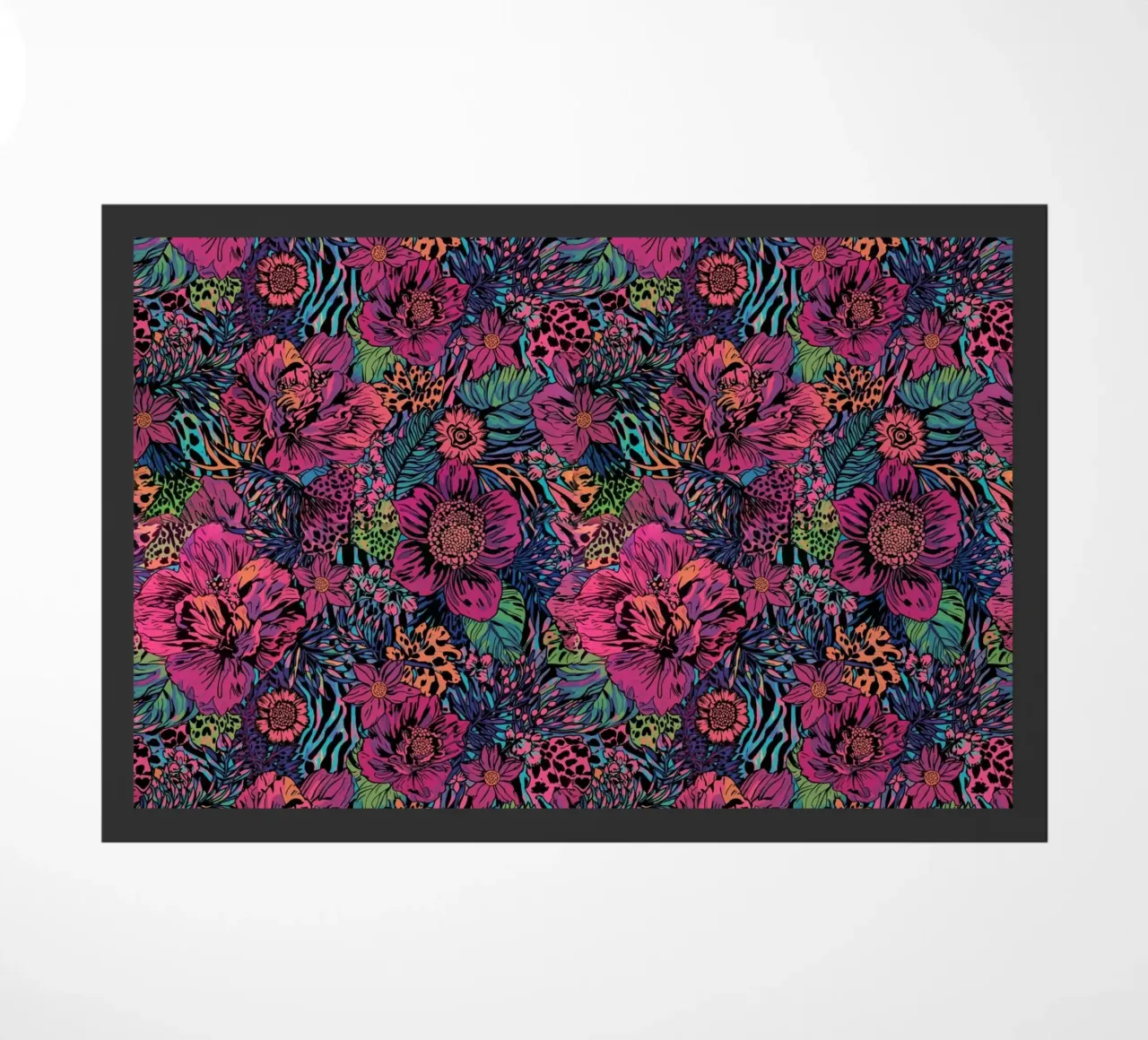 Dark Moody Floral Pattern zerbino da AzStore11
