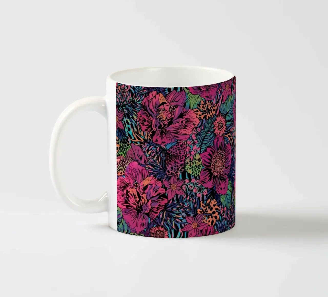 Dark Moody Floral Pattern tazza in ceramica da AzStore11