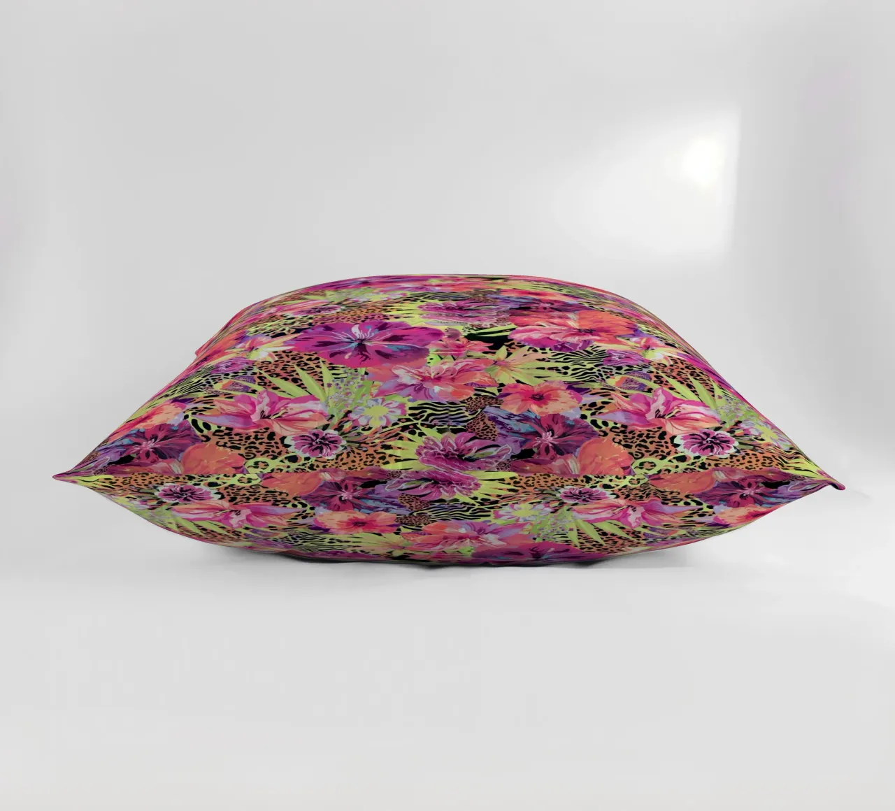 Neon Floral Leopard Pattern cuscino da AzStore11