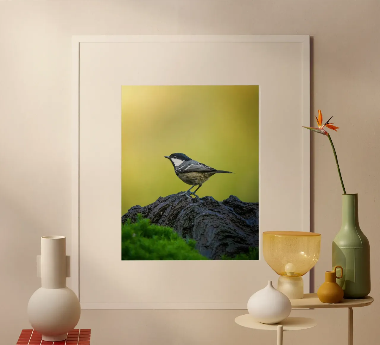 Koolmees poster van Tom's Wildlife