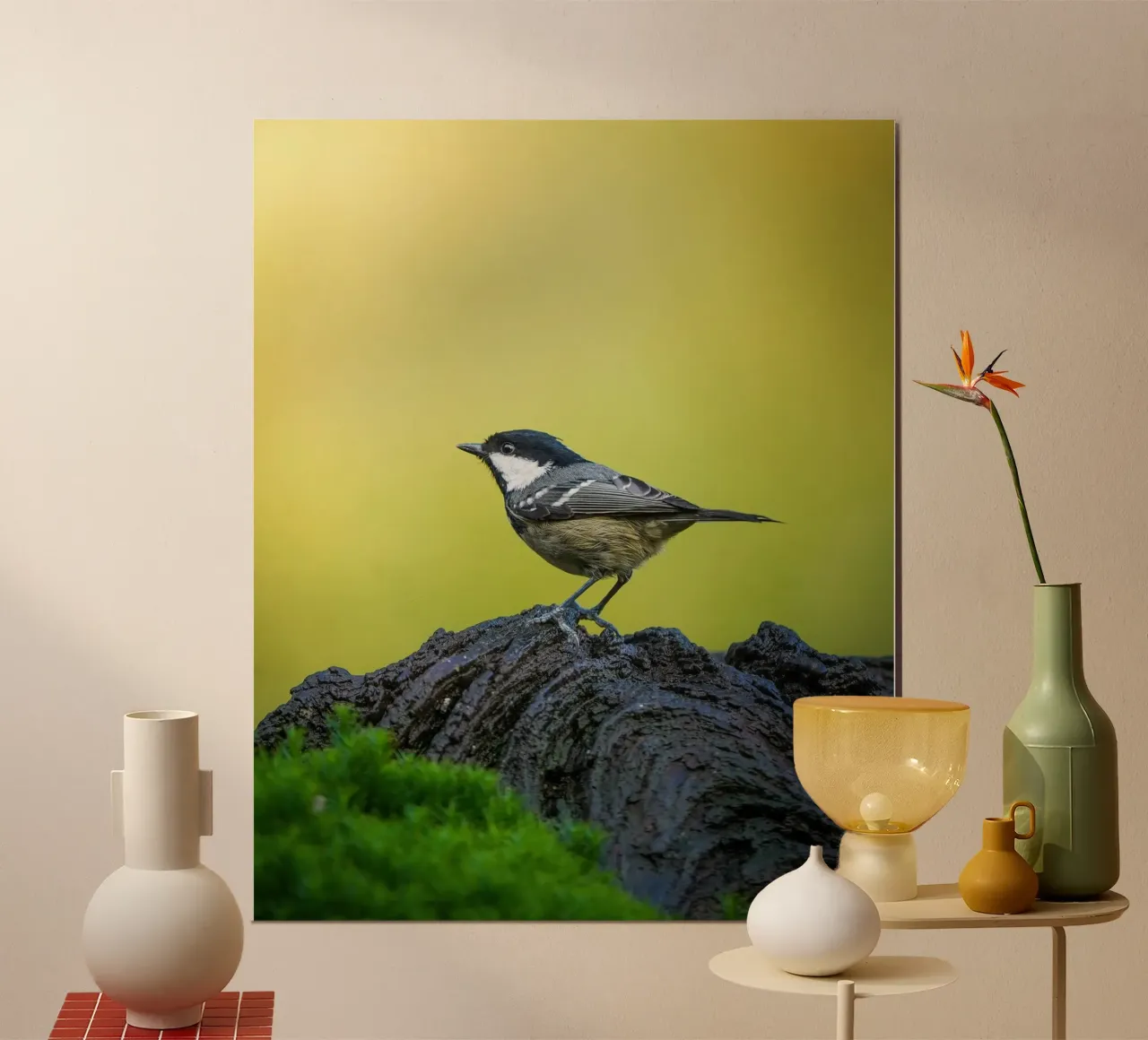 Koolmees poster van Tom's Wildlife