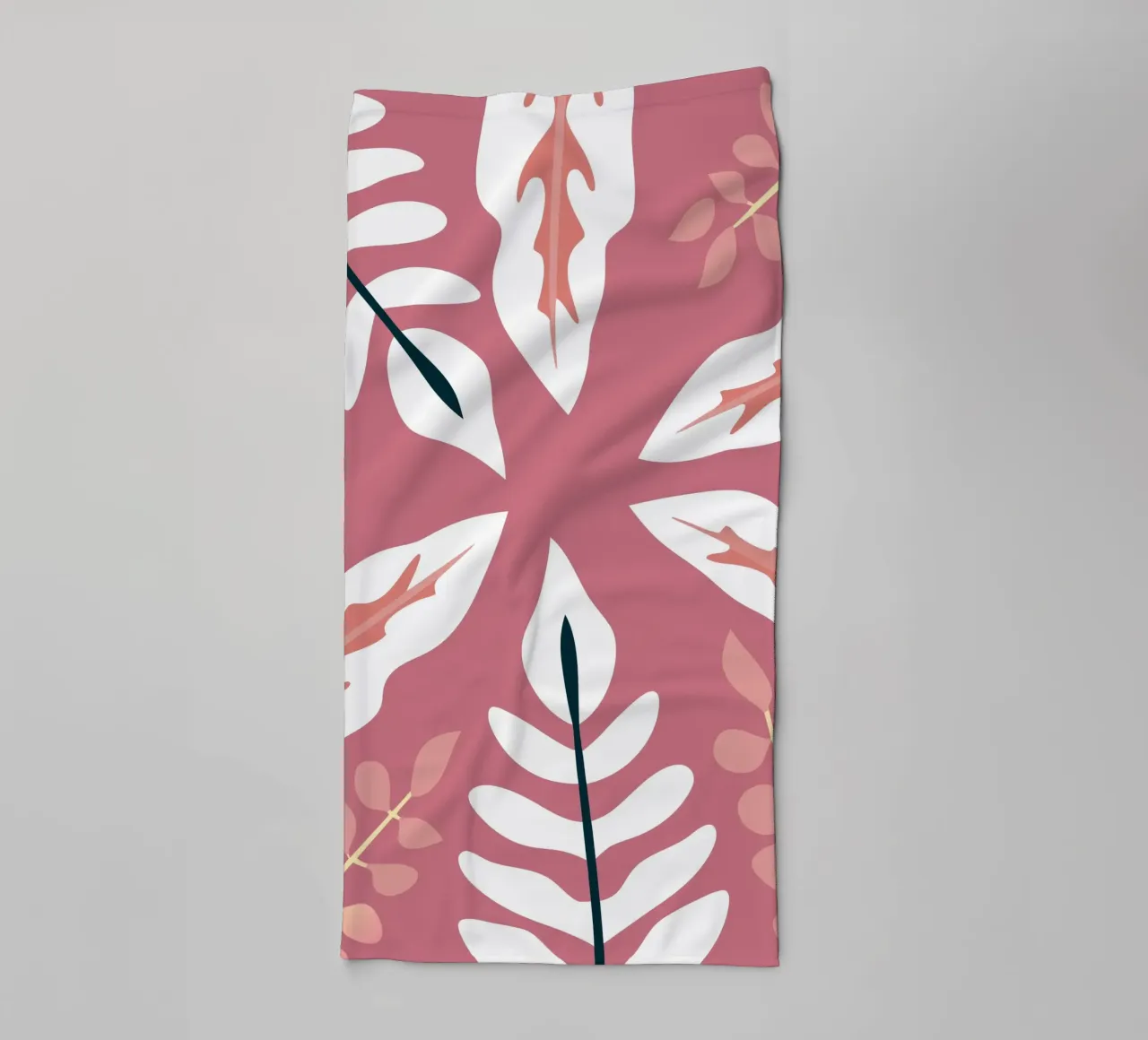 Leaf Pattern Illustration with Simple Style towel by SPECIAL FLOWER PATTERNS