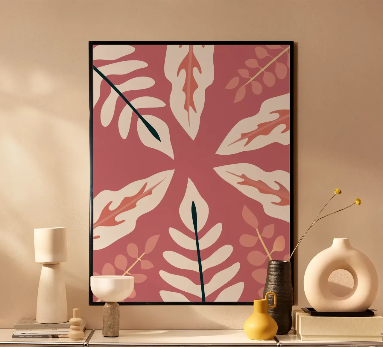 Leaf Pattern Illustration with Simple Style hahnemühle by SPECIAL FLOWER PATTERNS