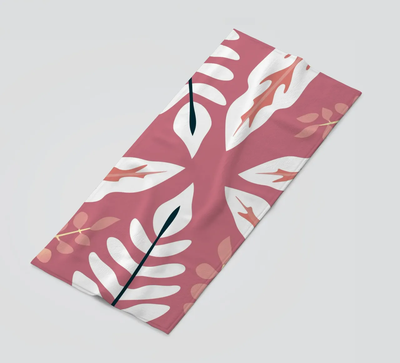 Leaf Pattern Illustration with Simple Style telo mare da SPECIAL FLOWER PATTERNS