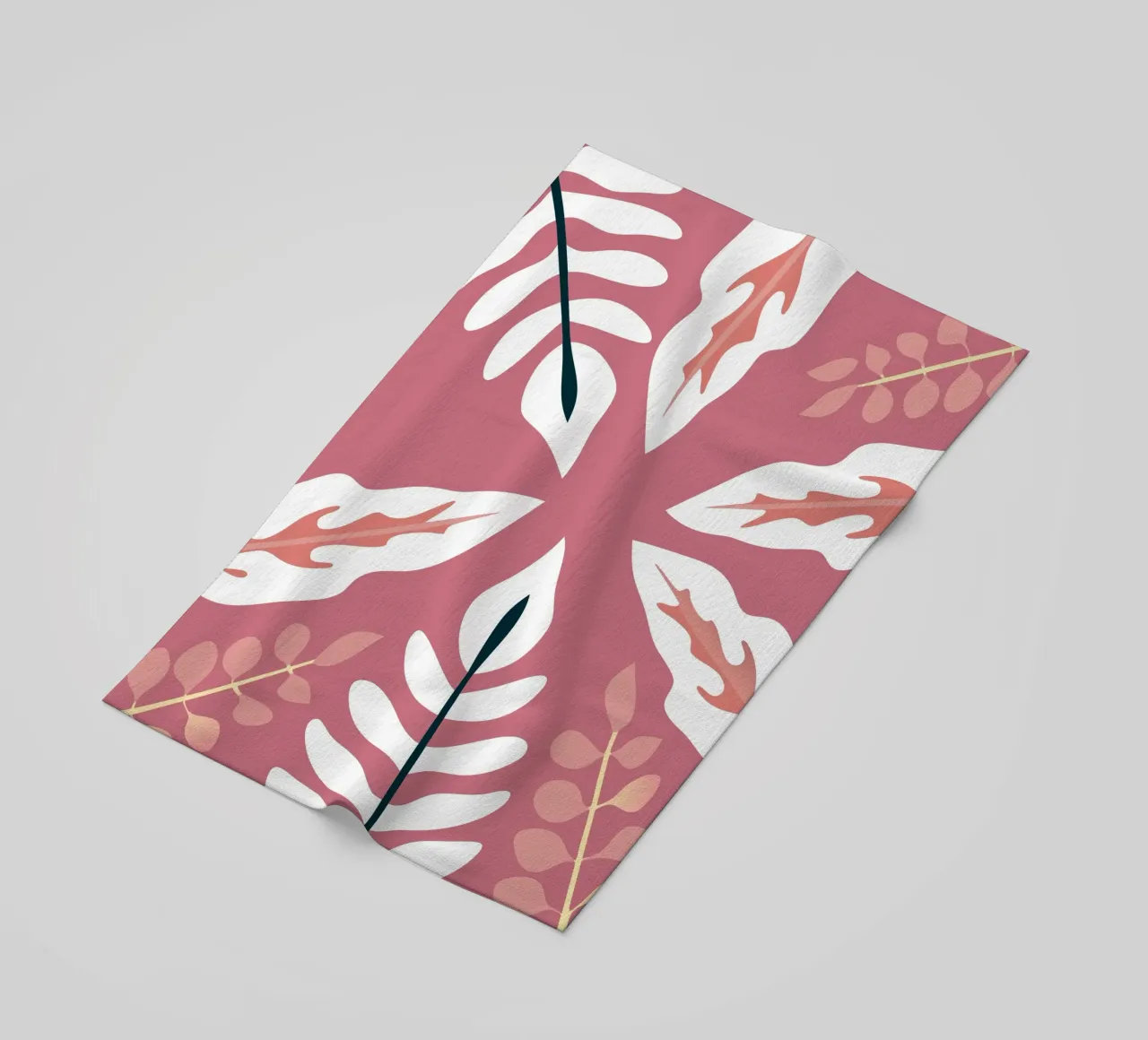 Leaf Pattern Illustration with Simple Style telo mare da SPECIAL FLOWER PATTERNS