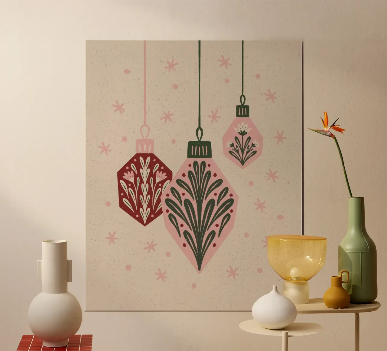 Kerstversiering poster van Wackapacka Holiday Shop