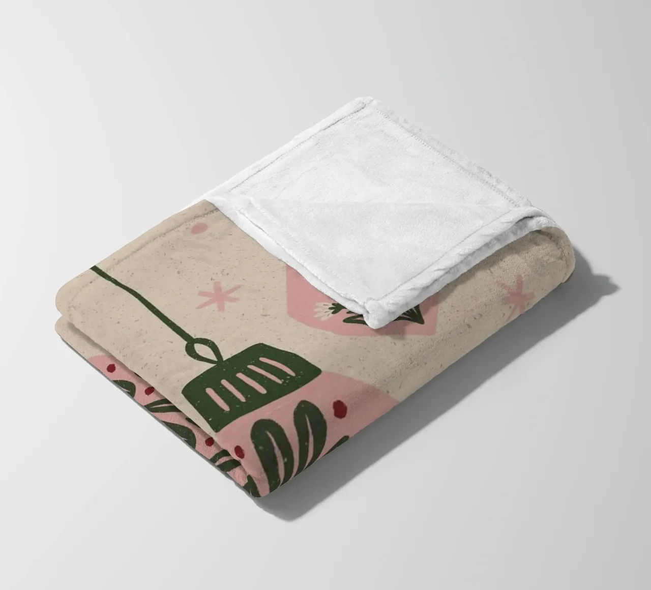 Christmas ornaments fleecedeken van Wackapacka Holiday Shop