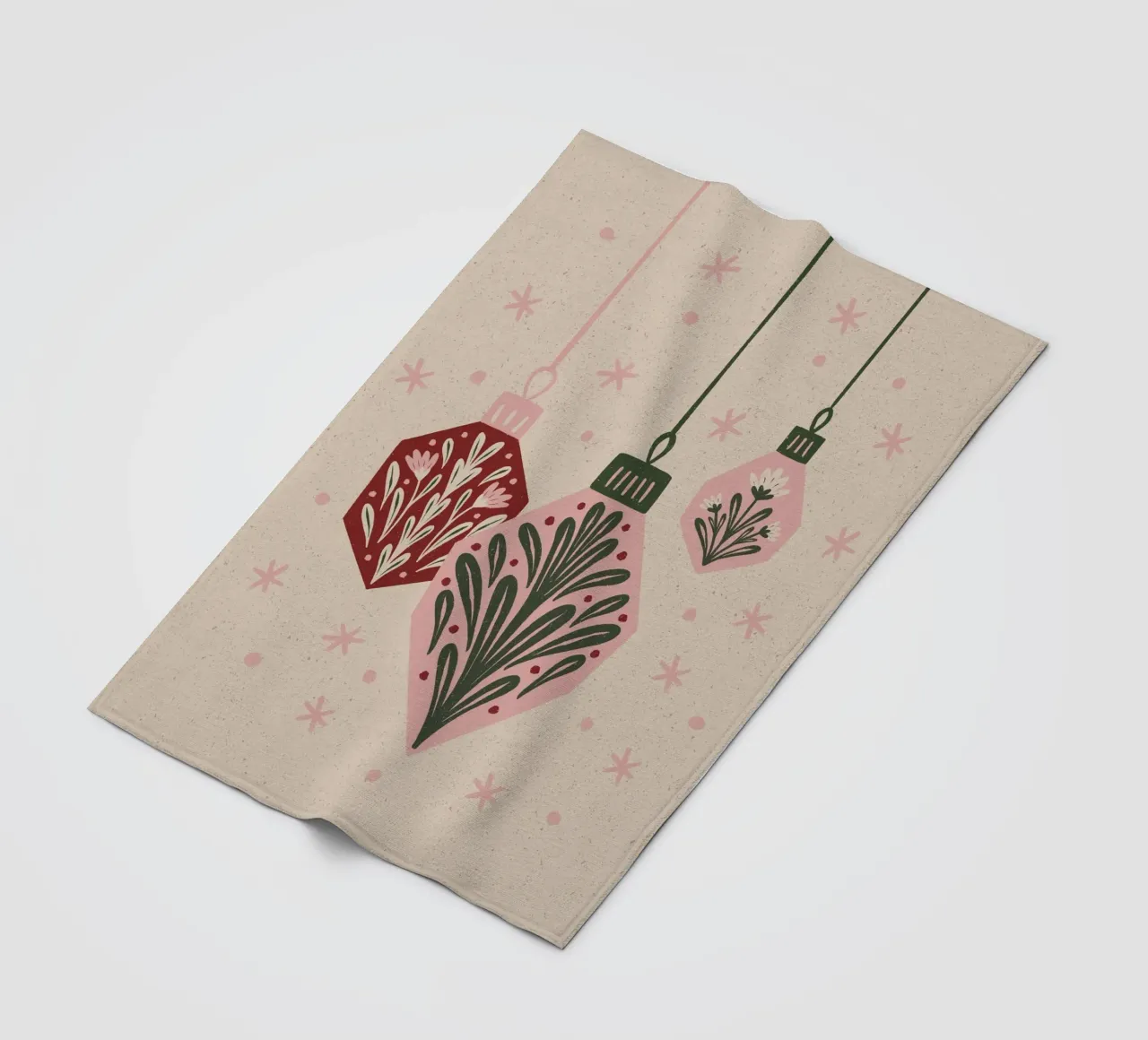 Christmas ornaments fleecedeken van Wackapacka Holiday Shop