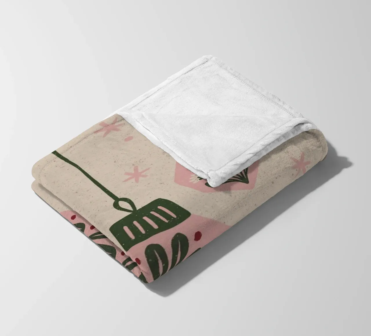 Christmas ornaments fleecedeken van Wackapacka Holiday Shop