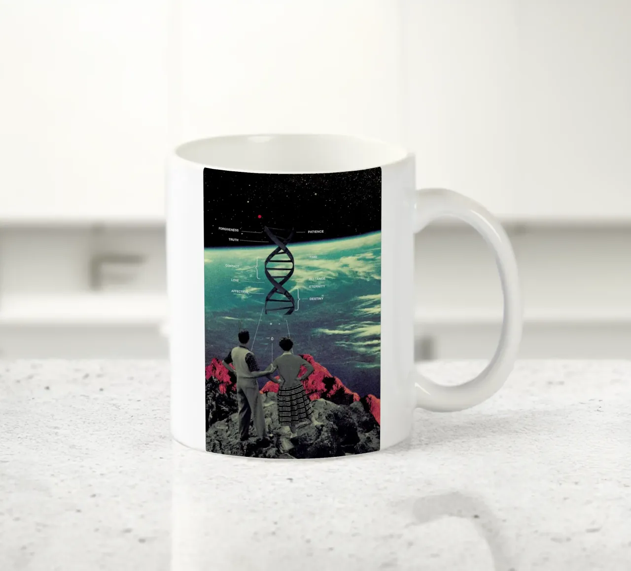 Distance & Eternity tazza in ceramica da Frank Moth