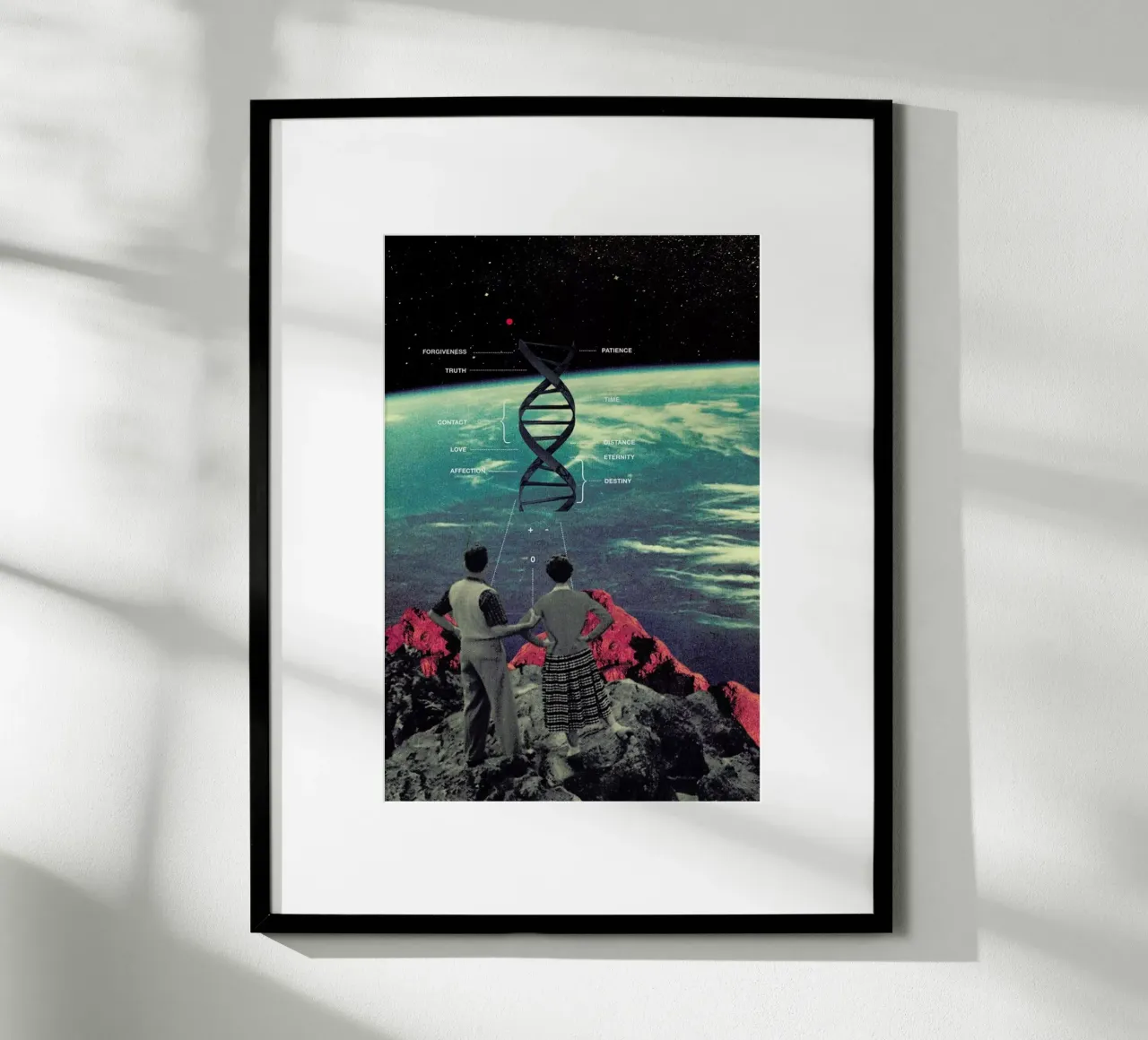 Distance & Eternity poster con telaio in plastica da Frank Moth