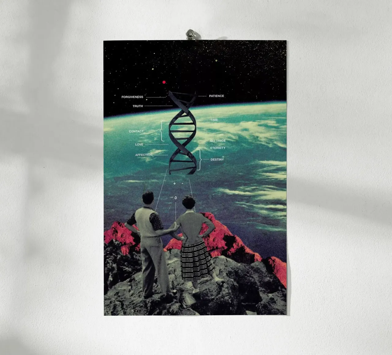 Distance & Eternity poster con telaio in plastica da Frank Moth