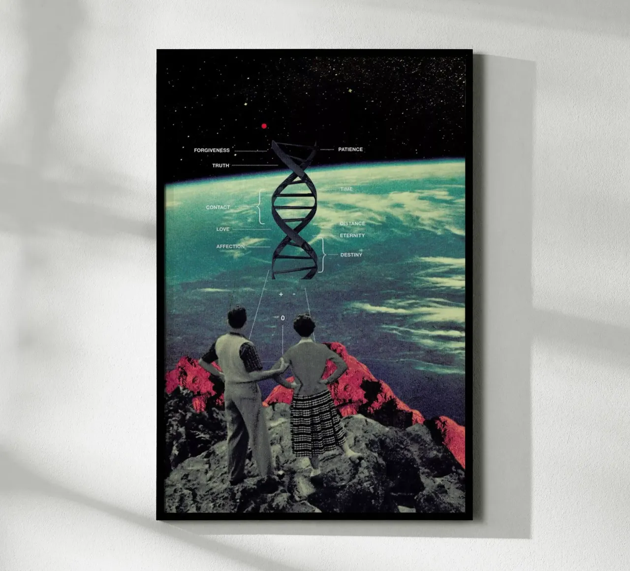 Distance & Eternity poster con telaio in plastica da Frank Moth