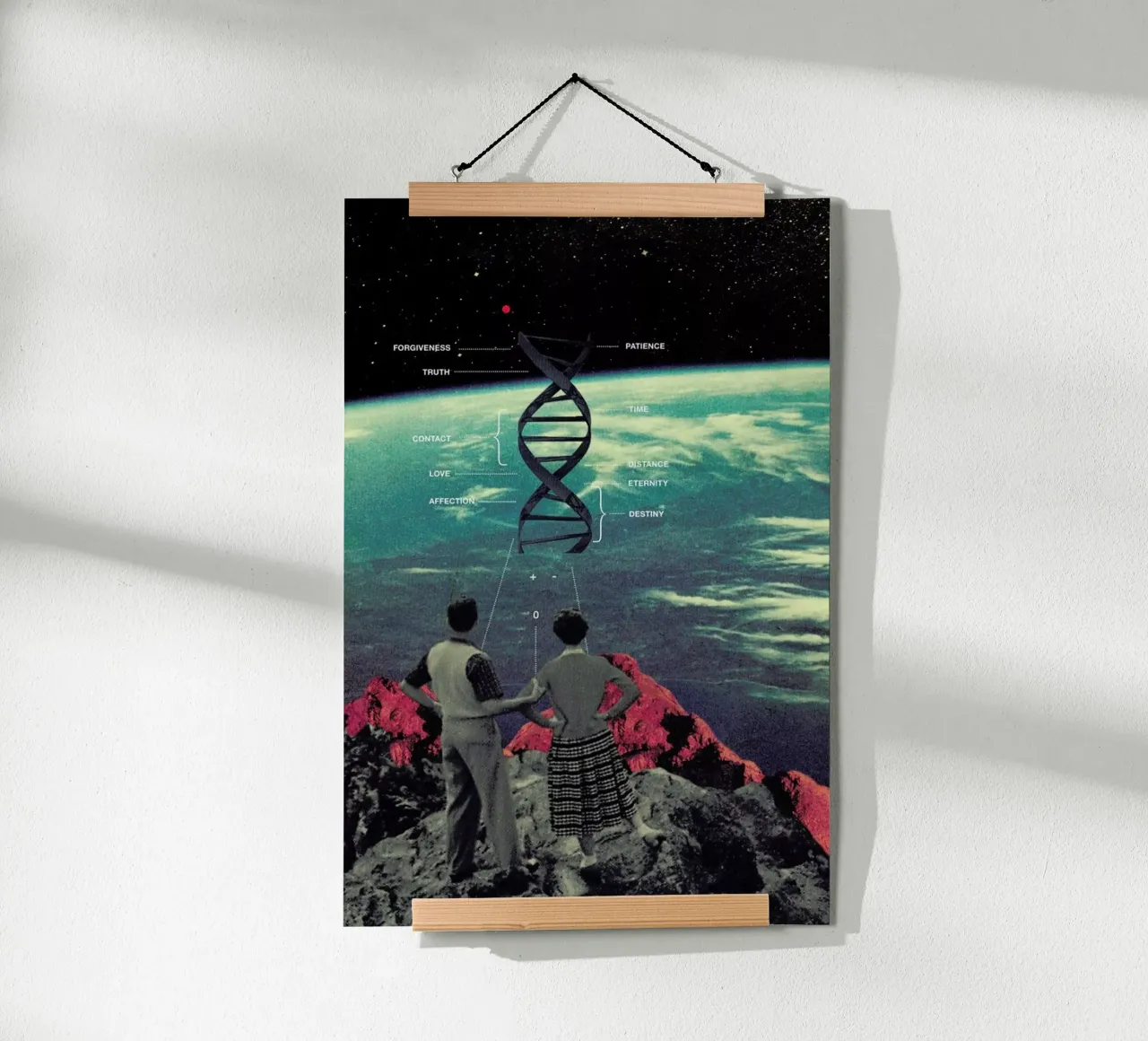 Distance & Eternity poster con telaio in plastica da Frank Moth