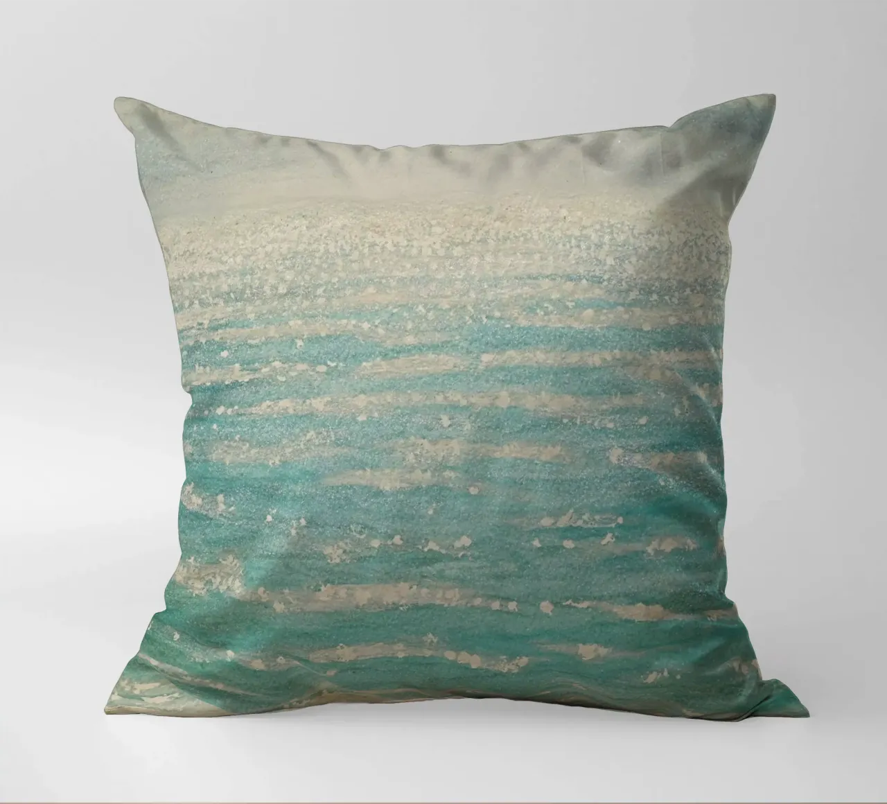 Wave In decorative cushion by Eva Nev Watercolor