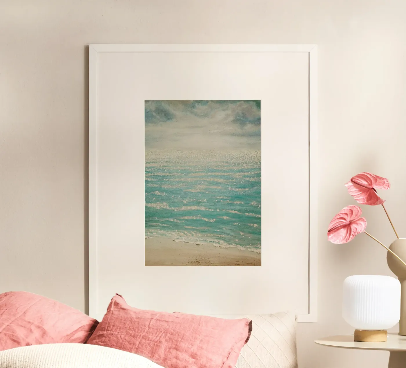 Wave In poster by Eva Nev Watercolor