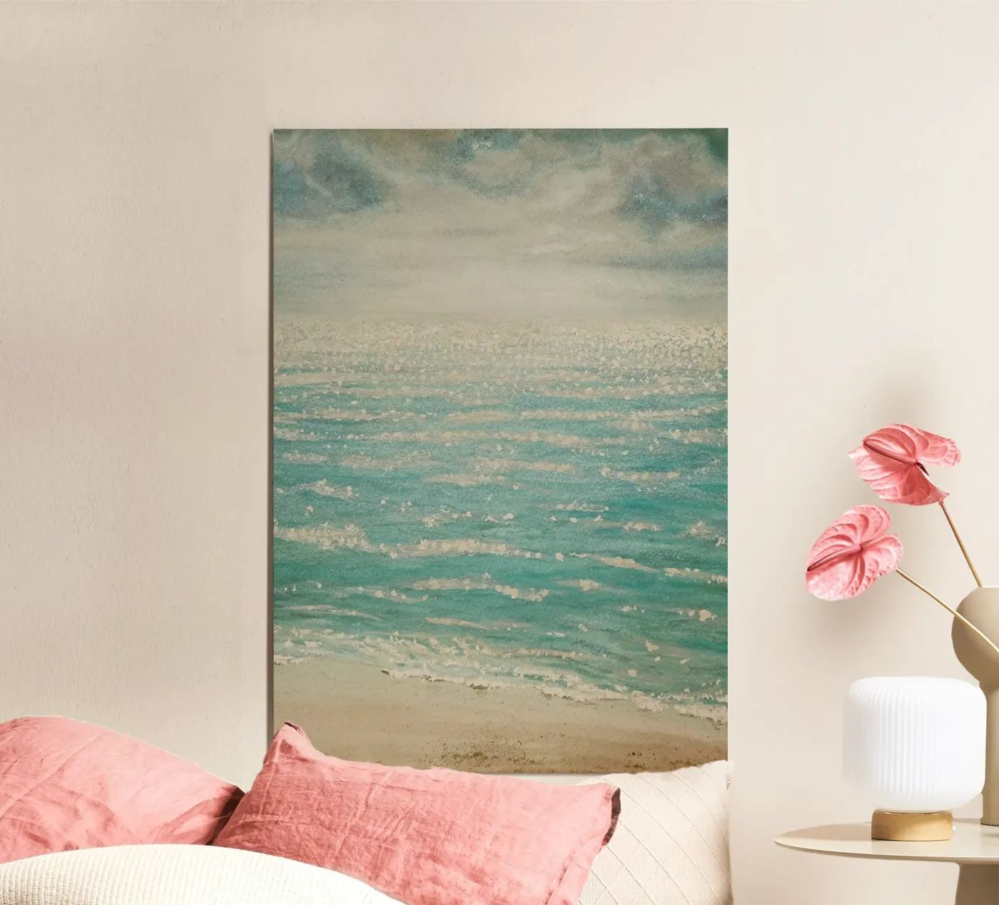 Wave In poster by Eva Nev Watercolor