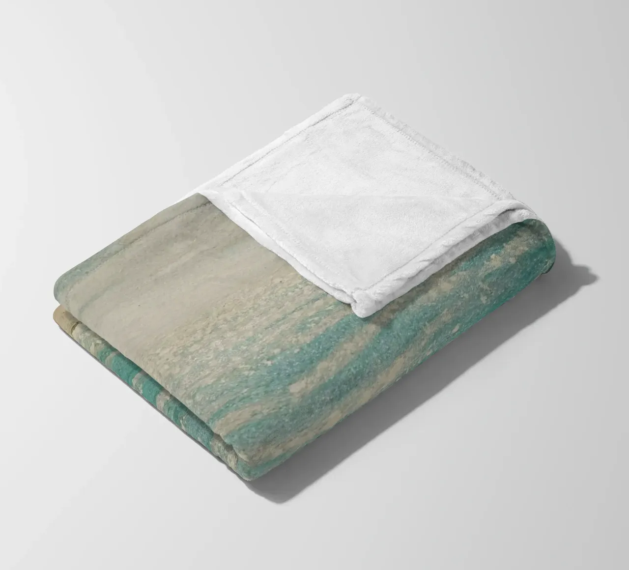 Wave In fleece blanket by Eva Nev Watercolor