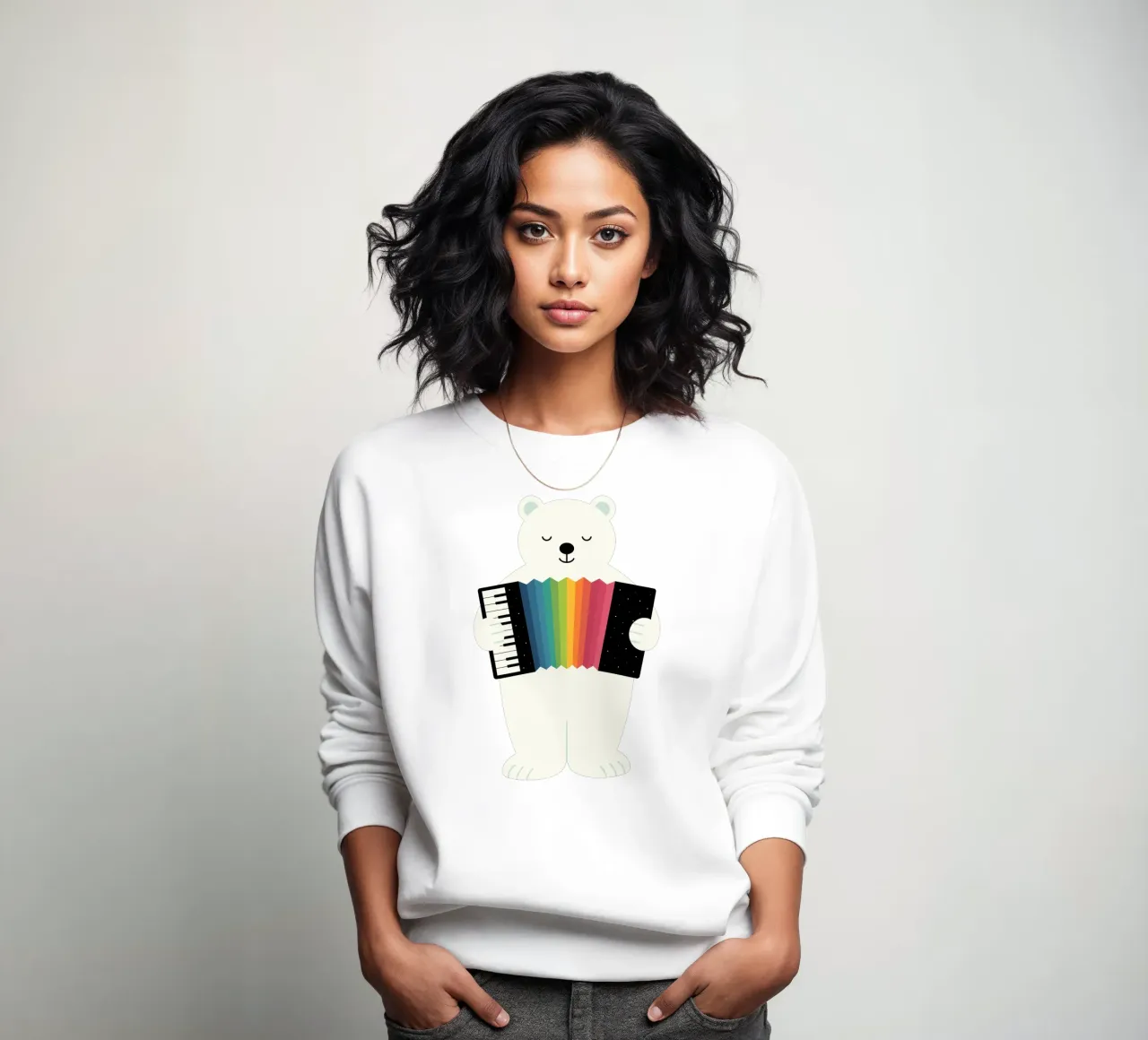 Aurora Accordionist felpa da Andy Westface