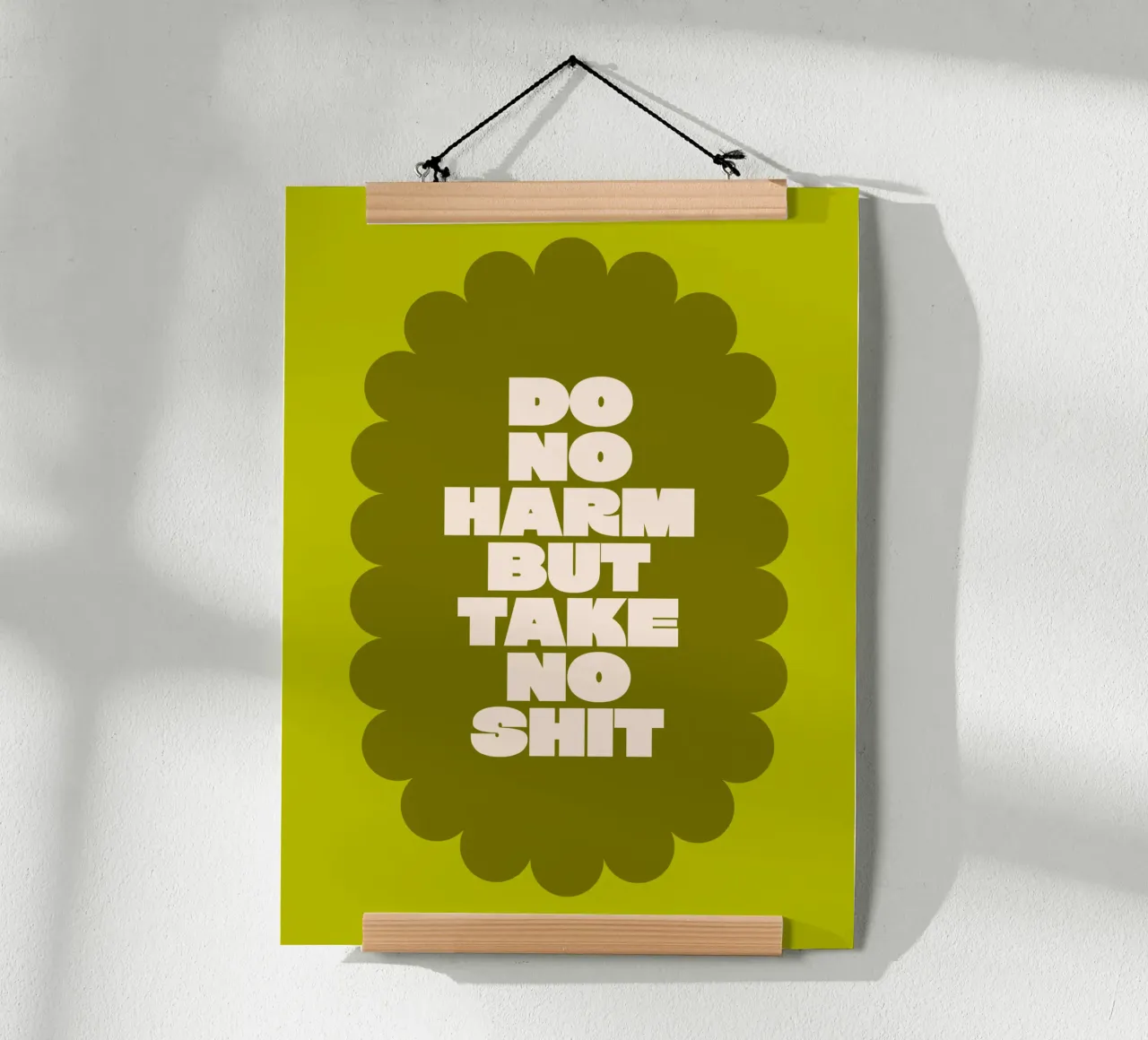 Do no harm but take no shit carta hahnemühle da Airtist