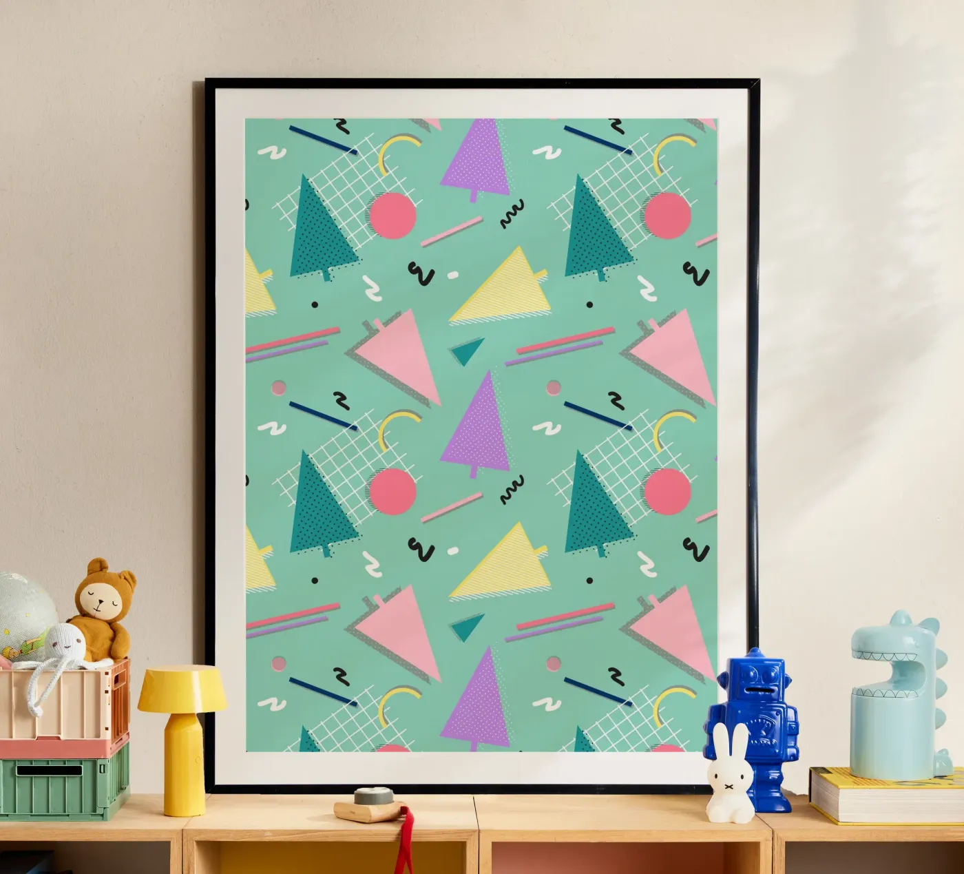 Memphis Xmas poster da DesigndN Christmassy