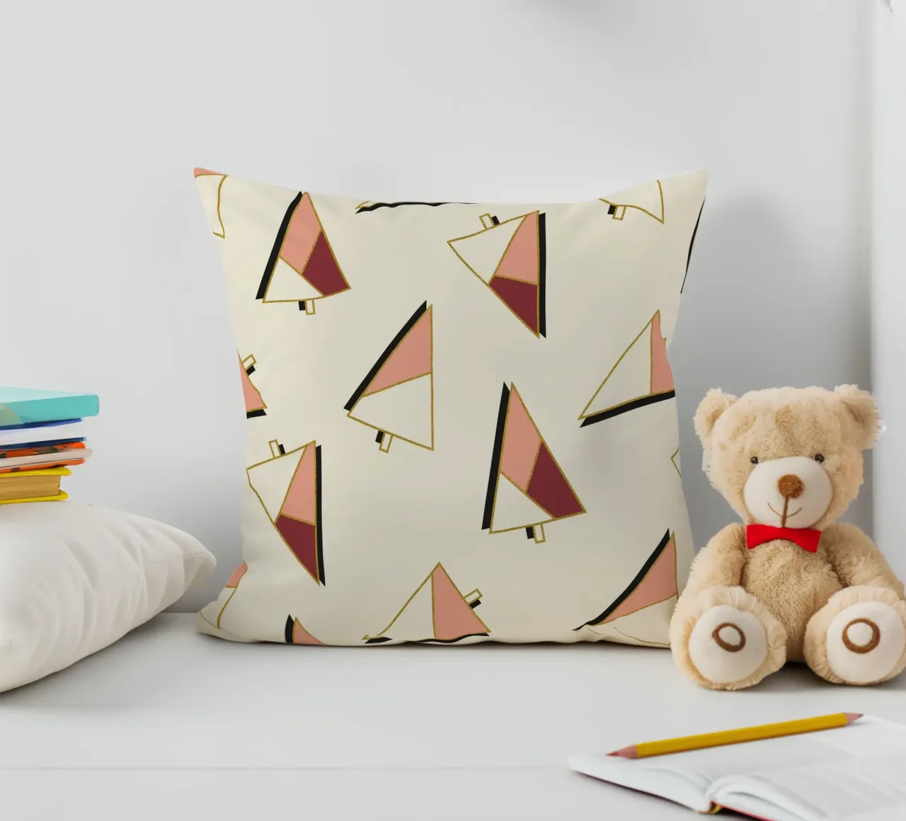 Xmas Trees Pattern cuscino da DesigndN Christmassy