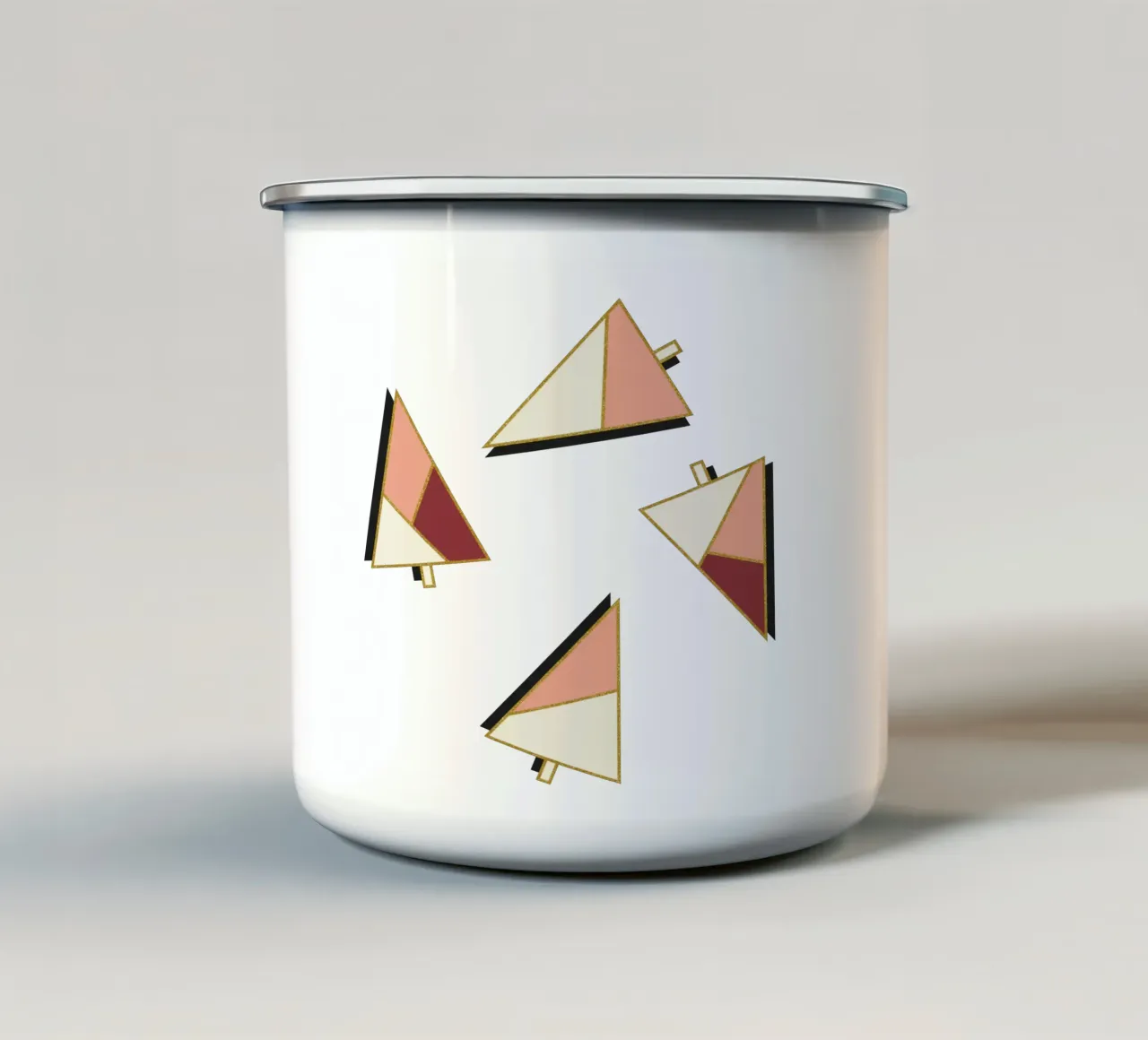 Xmas Trees Pattern tazza in smalto da DesigndN Christmassy