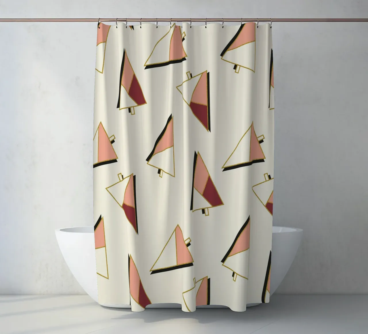Xmas Trees Pattern tenda da doccia da DesigndN Christmassy