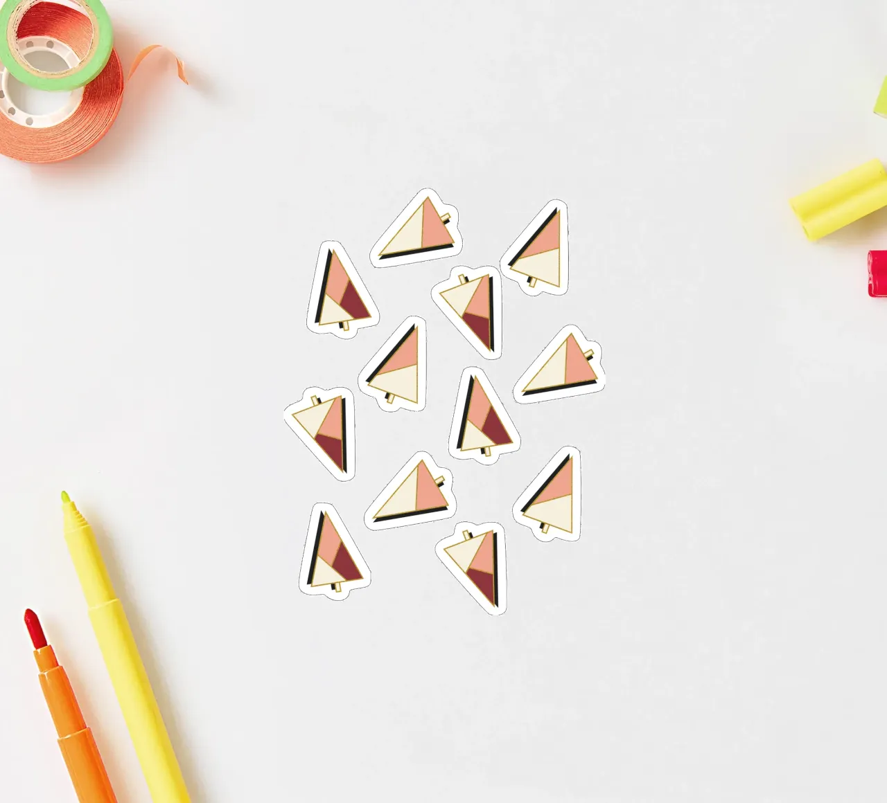 Xmas Trees Pattern adesivo da DesigndN Christmassy