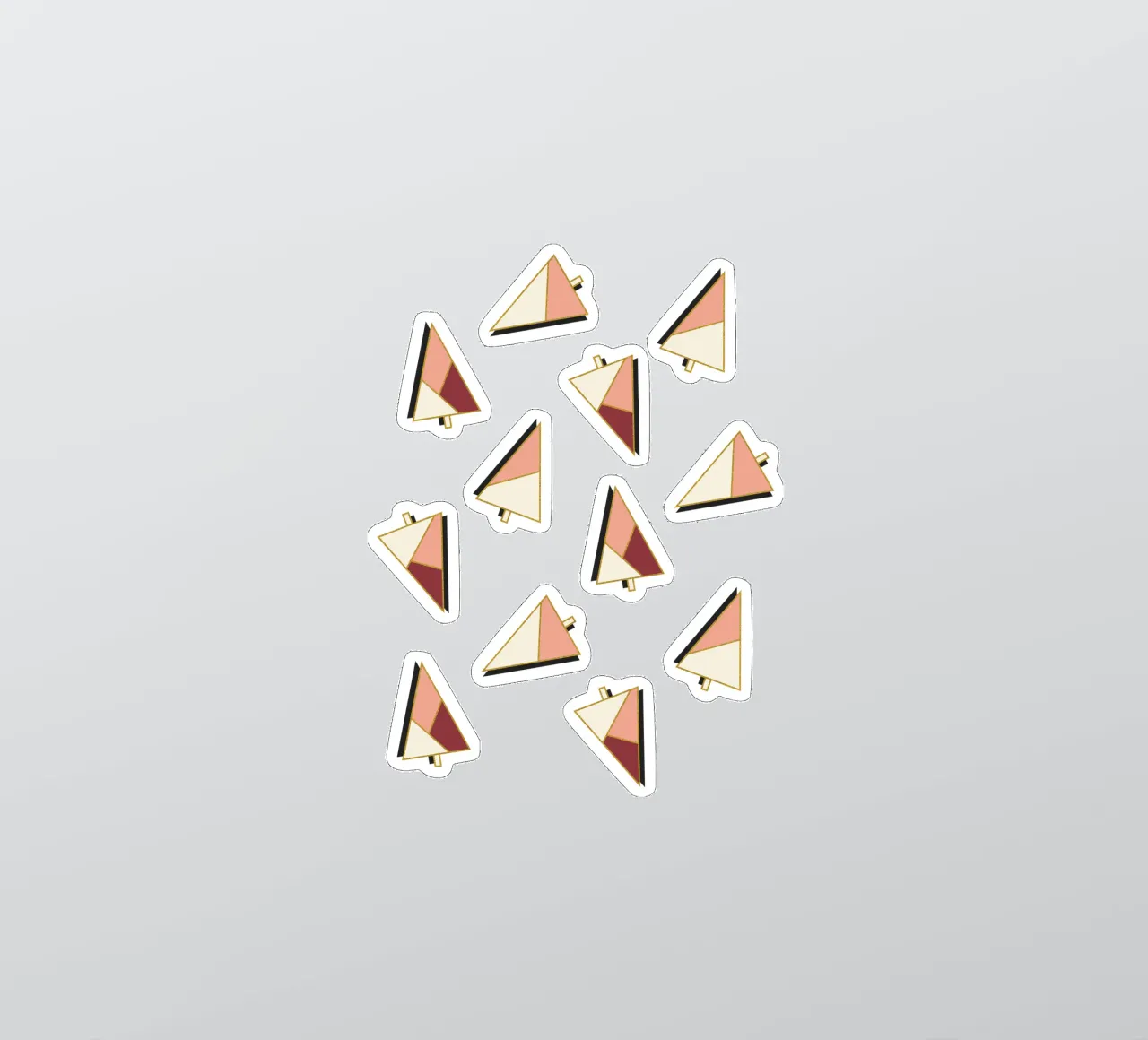 Xmas Trees Pattern adesivo da DesigndN Christmassy