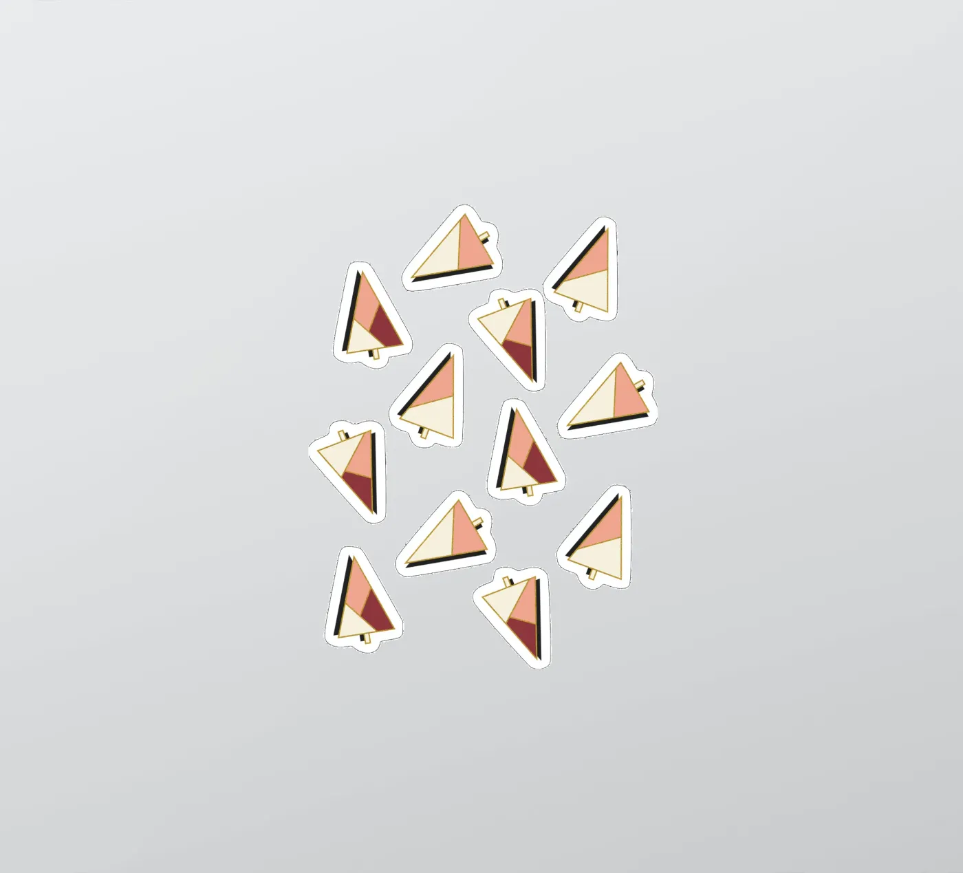 Xmas Trees Pattern Sticker von DesigndN Christmassy