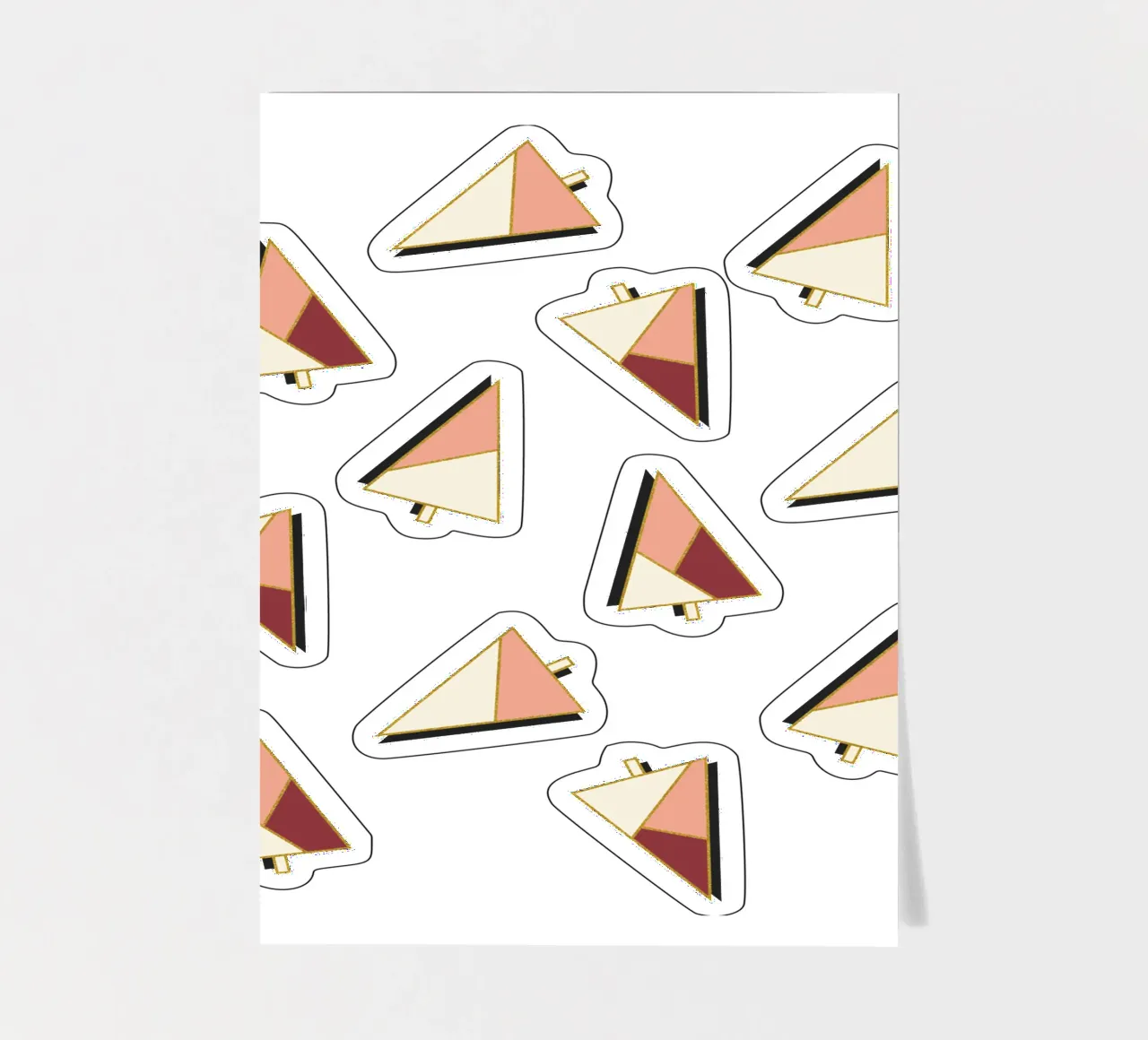 Xmas Trees Pattern sticker sheet by DesigndN Christmassy